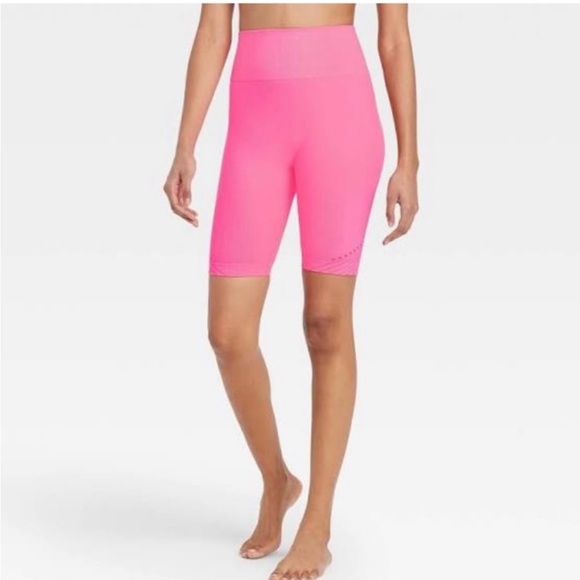 JoyLab Pants - JoyLab Women's Bright Pink Bike Shorts Size Medium NEW